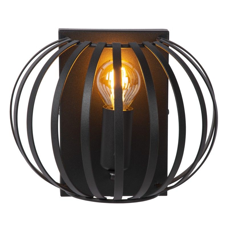 Lucide MANUELA Wall light E14/40W Black 78274/01/30