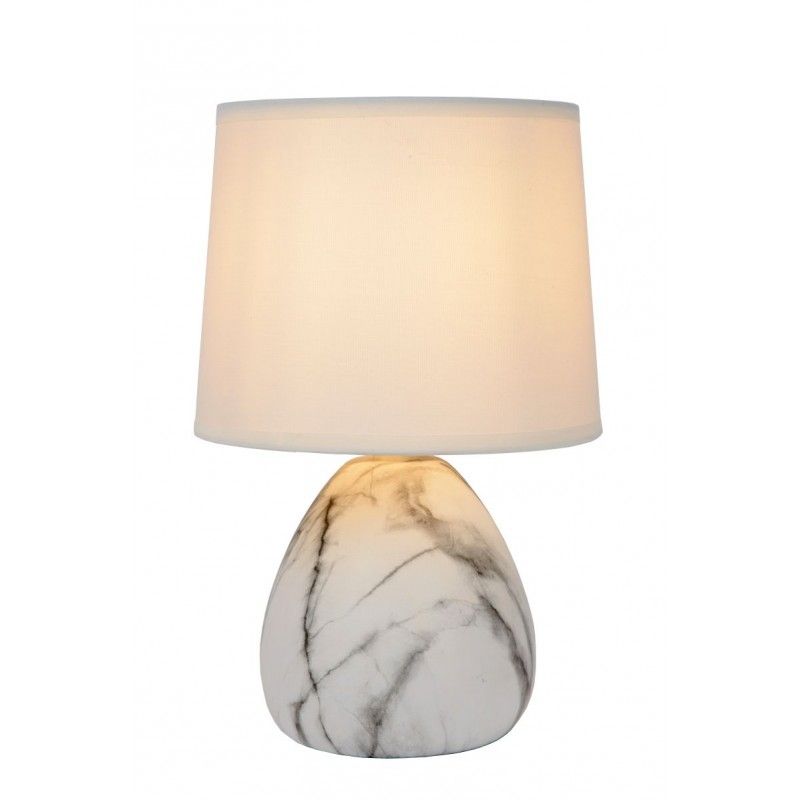 Lucide MARMO stolná lampa E14/40W White 47508/81/31