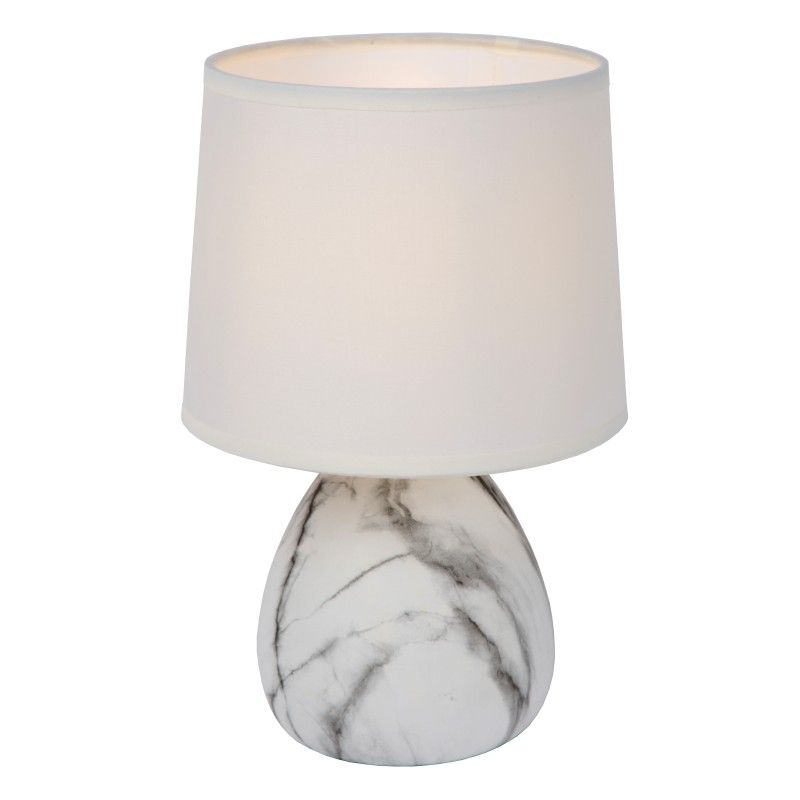 Lucide MARMO stolná lampa E14/40W White 47508/81/31