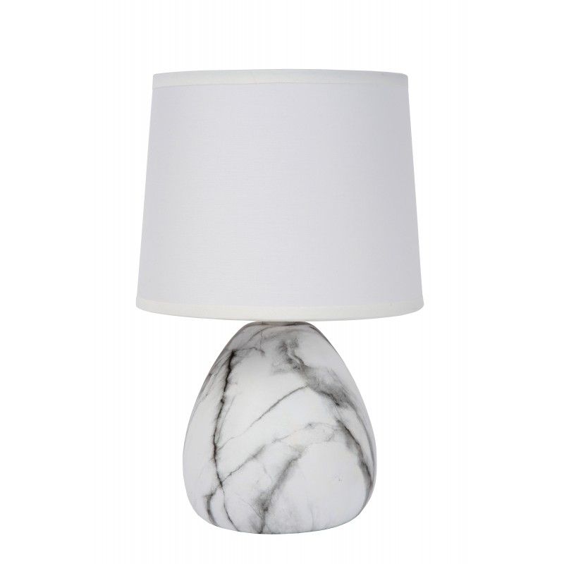 Lucide MARMO stolná lampa E14/40W White 47508/81/31