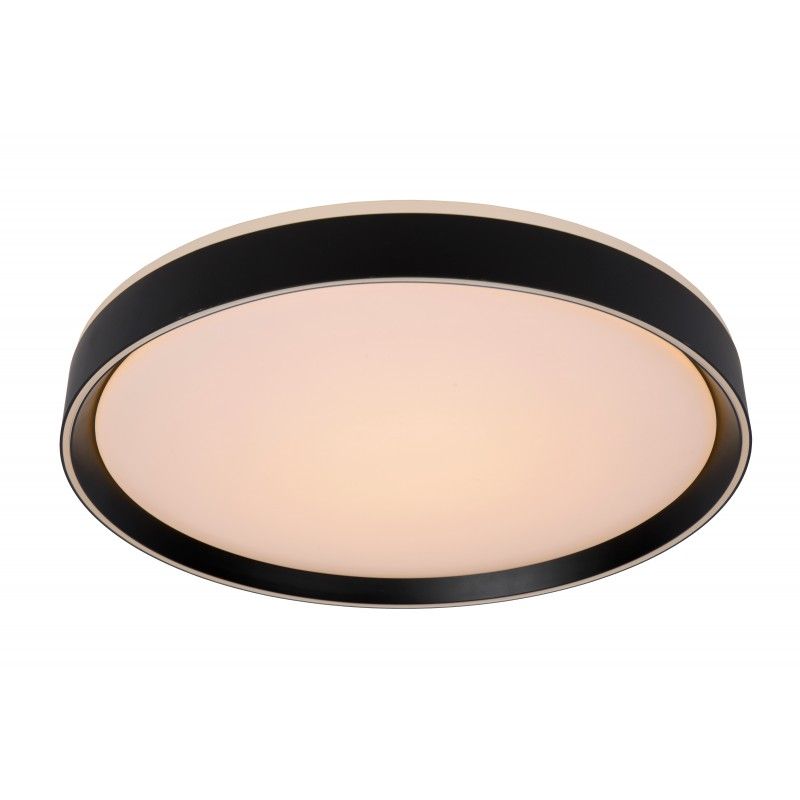 Lucide NURIA - Flush ceiling light - Ø 50 cm - LED Dim. - 1x36W 2700K - 3 StepDim - Black 79182/36/30