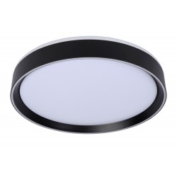 Lucide NURIA - Flush ceiling light - Ø 40 cm - LED Dim. - 1x24W 2700K - 3 StepDim - Black 79182/24/30