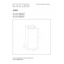 Lucide ZARO kúpeľňové bodové nástenné svietidlo 2xgu biele 69800/02/31
