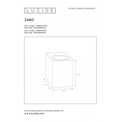 Lucide ZARO kúpeľňové bodové nástenné svietidlo biele 24799998