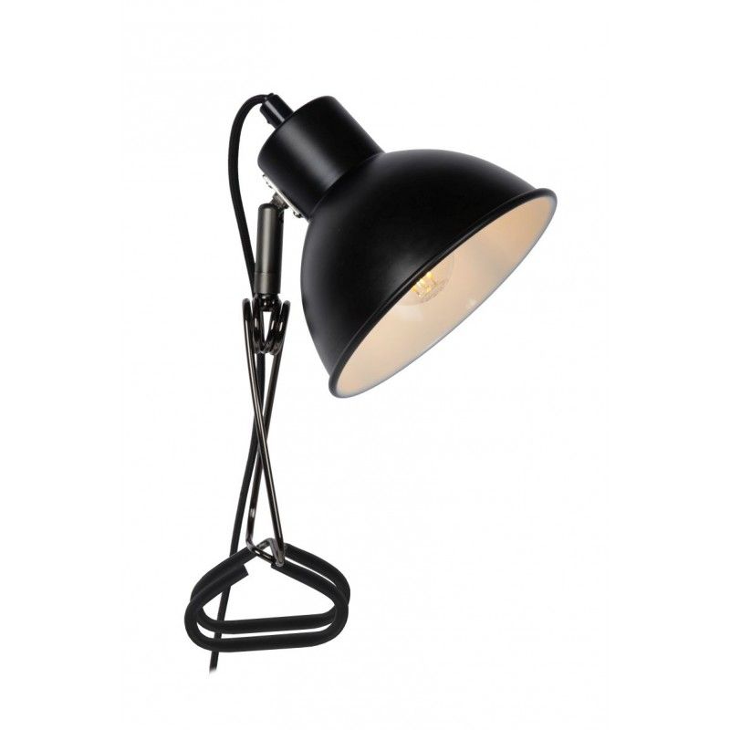Lucide MOYS Clamp Lamp E27/40W Black 45987/01/30