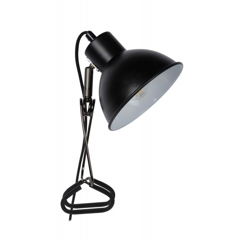 Lucide MOYS Clamp Lamp E27/40W Black 45987/01/30