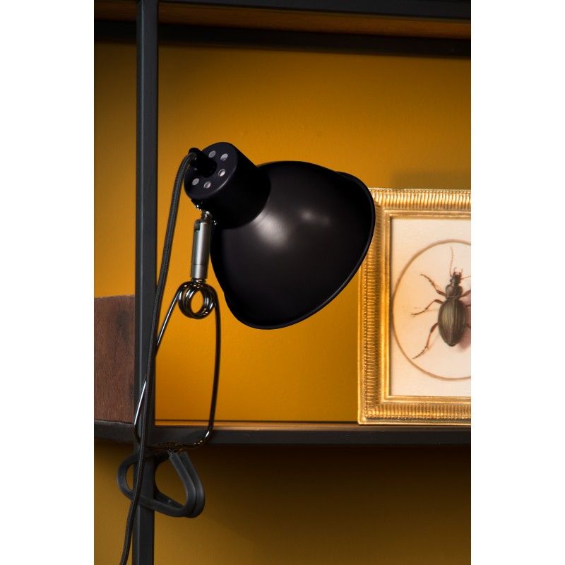 Lucide MOYS Clamp Lamp E27/40W Black 45987/01/30
