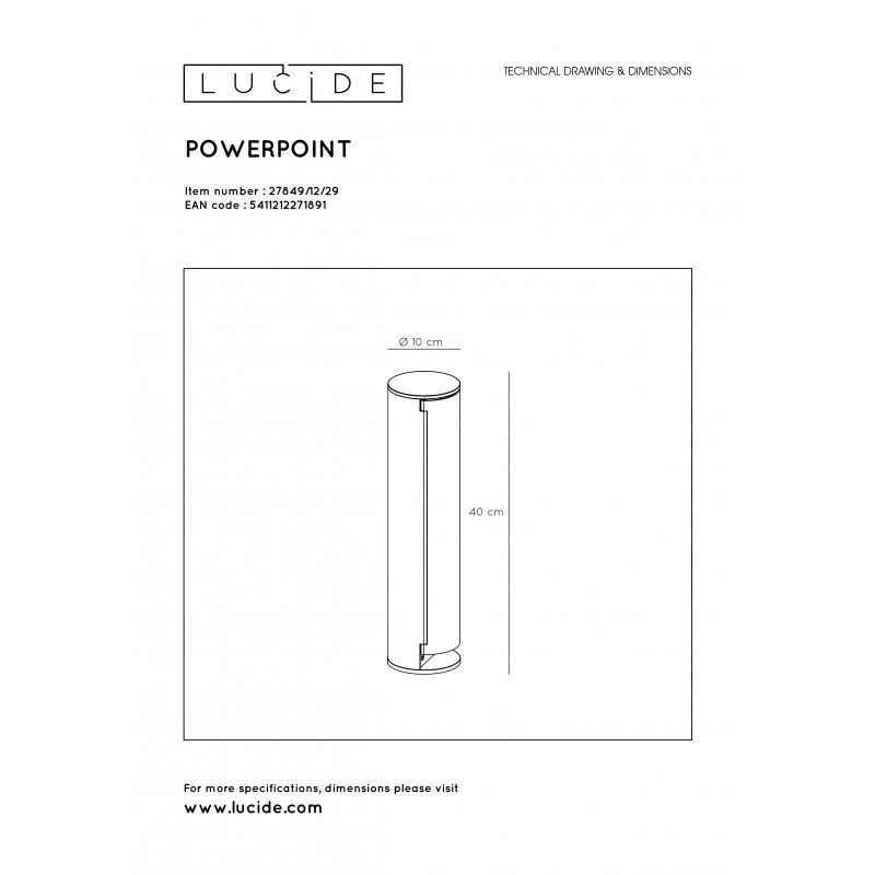 Lucide POWERPOINT NL/DUI Plug box 9478042