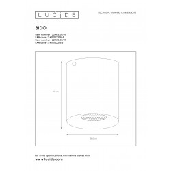 Lucide BIDO bodové svietidlo povrchové 1xGU10/50W čierne 7693865