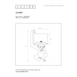 Lucide stolná lampa CHIMP 10502/81/30