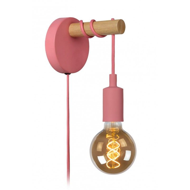 Lucide PAULIEN Walllight 1xE27 60W Pink 08227/01/66