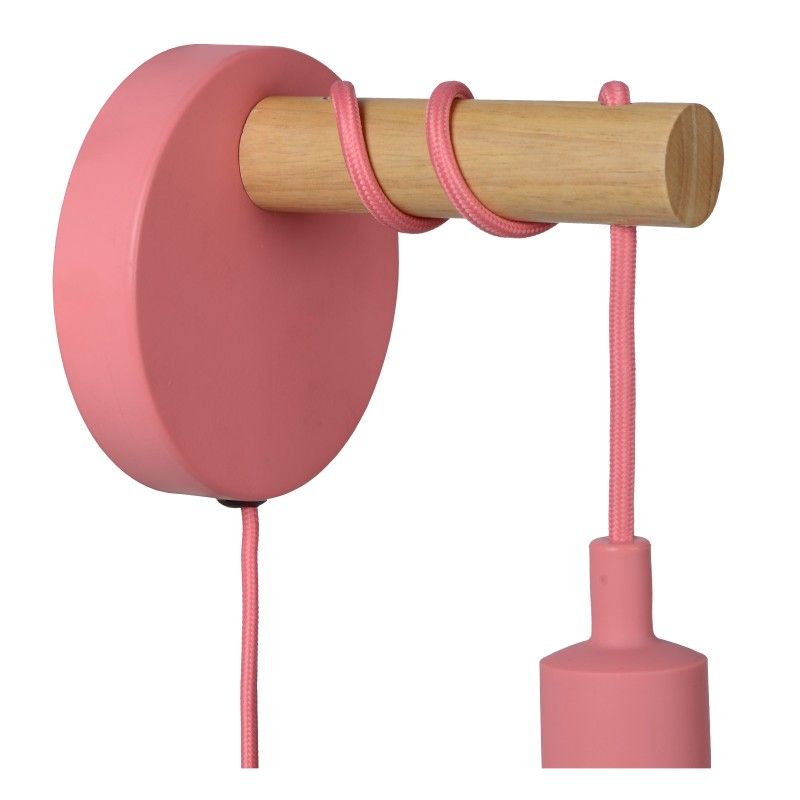 Lucide PAULIEN Walllight 1xE27 60W Pink 08227/01/66