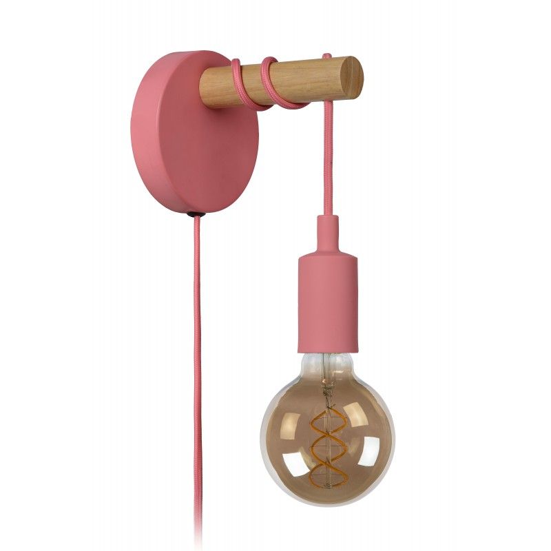 Lucide PAULIEN Walllight 1xE27 60W Pink 08227/01/66