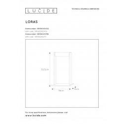 Lucide LORAS stolná lampa G9/max 33W Satin Brass / Black 30500/01/02