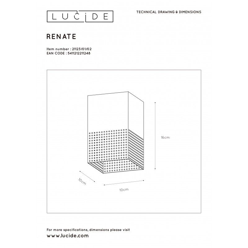 Lucide stropné svietidlo prisadené RENATE 21123/01/02