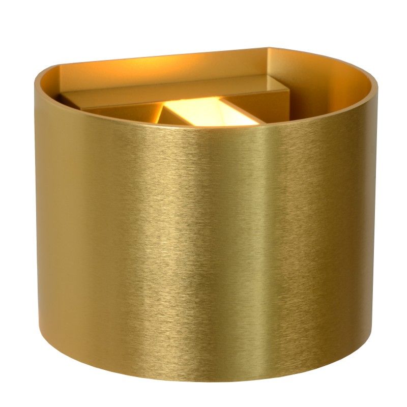 Lucide XIO Wall Light Round G9/3.5W 350LM 2700K Satin Br 2672938
