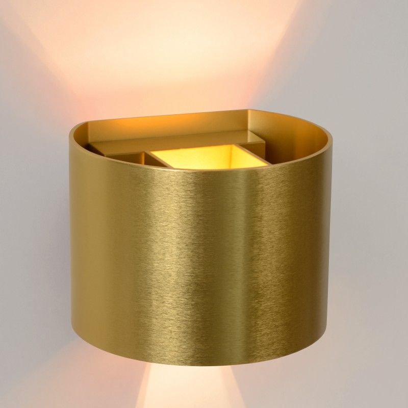 Lucide XIO Wall Light Round G9/3.5W 350LM 2700K Satin Br 2672938
