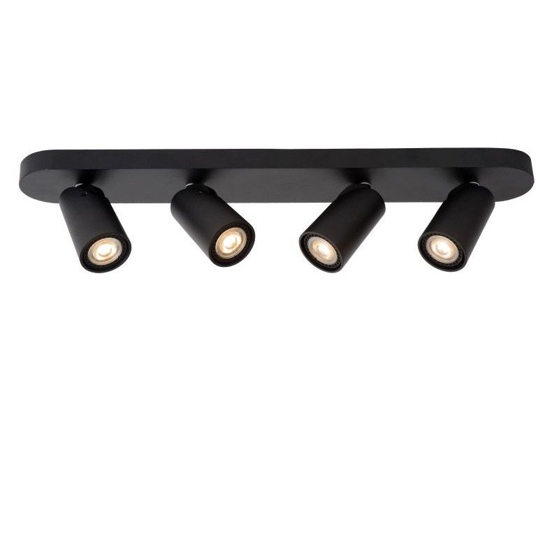 Lucide XYRUS Spot 4xGU10/5W incl. DTW W9 L60 H12.5cm Blac 23954/21/30