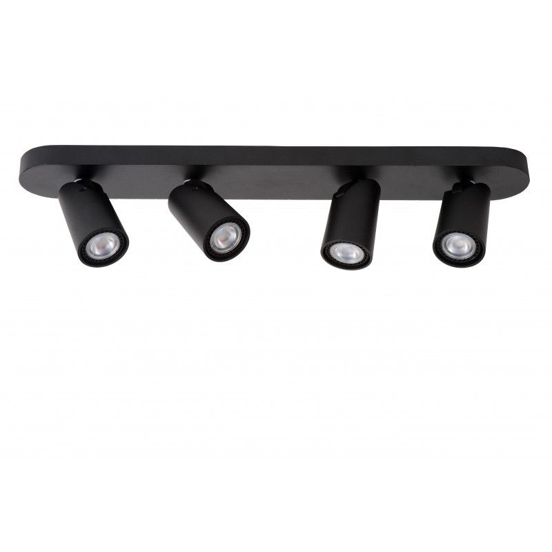 Lucide XYRUS Spot 4xGU10/5W incl. DTW W9 L60 H12.5cm Blac 23954/21/30