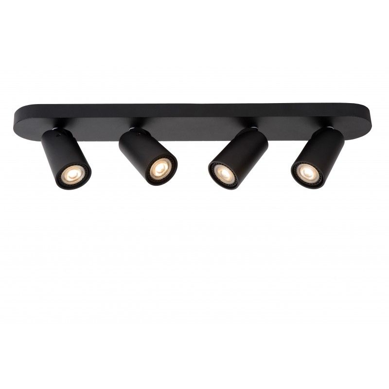 Lucide XYRUS Spot 4xGU10/5W incl. DTW W9 L60 H12.5cm Blac 23954/21/30