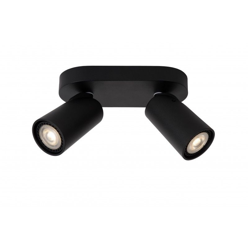Lucide XYRUS Spot 2xGU10/5W incl. DTW W9 L20 H12.5cm Bla 8055393