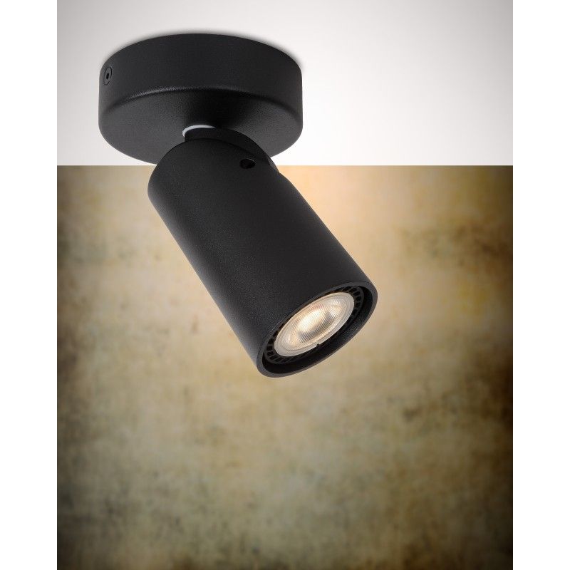 Lucide XYRUS Spot GU10/5W incl. DTW D9 H12.5cm Black 8055240