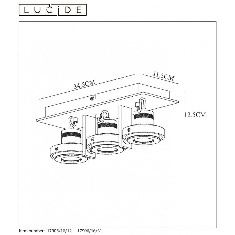 Lucide zápustné bodové svietidlo spot LED LANDA 17906/16/31