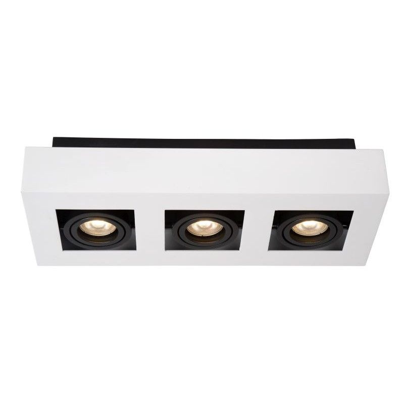 Lucide bodové povrchové svietidlá XIRAX Ceiling Light 3xGU10/5W LED DTW White (old 09119/15/31)