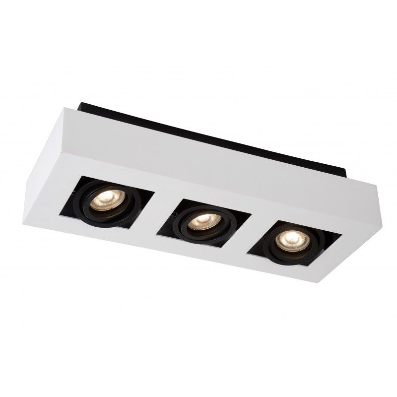 Lucide bodové povrchové svietidlá XIRAX Ceiling Light 3xGU10/5W LED DTW White (old 09119/15/31)