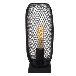 Lucide MESH - stolová lampa - E27/60W H32.5 cm - čierna 78592/01/30