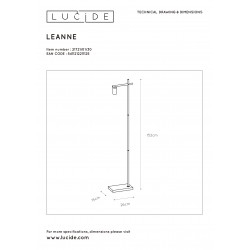 Lucide LEANNE - stojaca lampa - E27/40W 21721/01/30