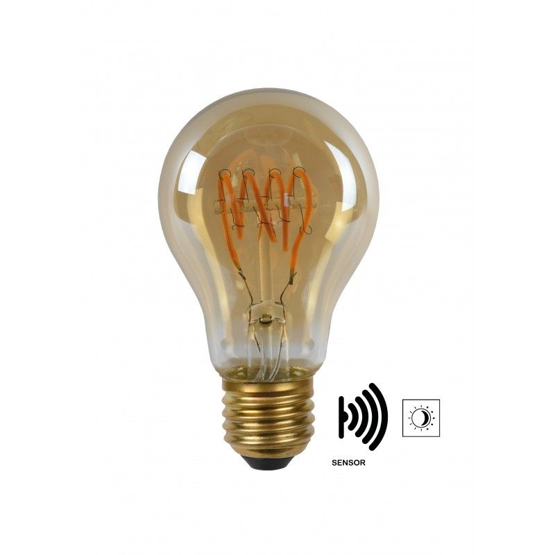 Lucide LED žiarovka TWLIGHTSWITCH SENSOR A60 E274W Amber 49042/04/62