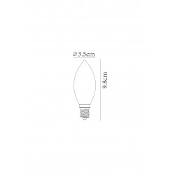 Lucide žiarovka LED Filament 3W 115M 2200K Amber 49043/03/62