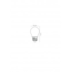 Lucide žiarovka G45 Filament Dimmable E27 4W 320LM 49021/04/60