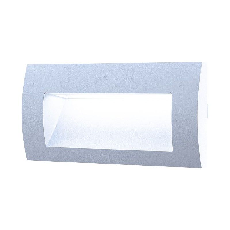 GREENLUX nástenné svietidlo WALL 20 3W GRAY CW GXLL004