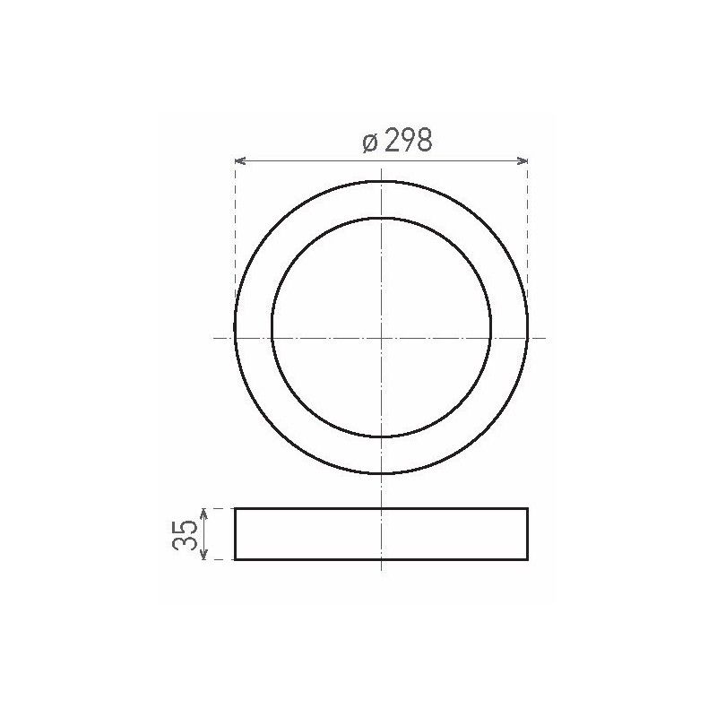 GREENLUX svietidlo prisadené LED120 FENIX-R White 24W WW GXDW071