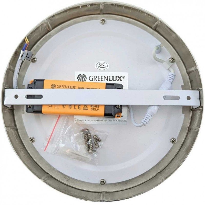 GREENLUX svietidlo prisadené LED90 FENIX-R matt chrome 18W NW GXDW252