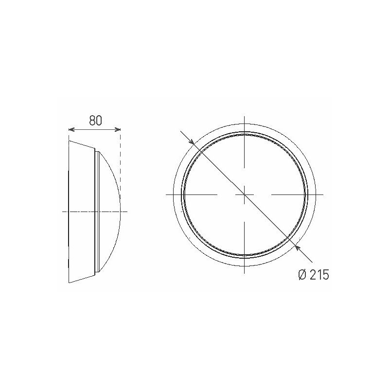 GREENLUX svietidlo prisadené DITA ROUND W 14W NW cover GXPS045