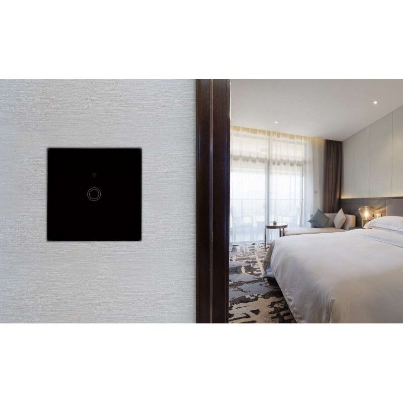 GREENLUX Spinač WiFi SWITCH Black GXSH042