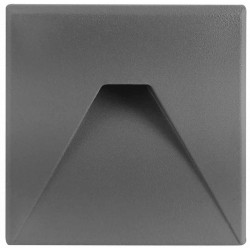 GREENLUX orientačné svietidlo schodišťové DECENTLY S3 Gray 3W NW GXLL075