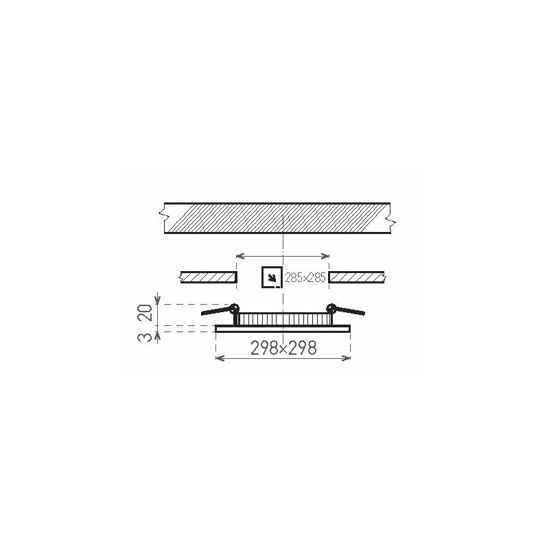 GREENLUX vstavané svietidlo LED120 VEGA-S Snow white 24W NW GXDW390