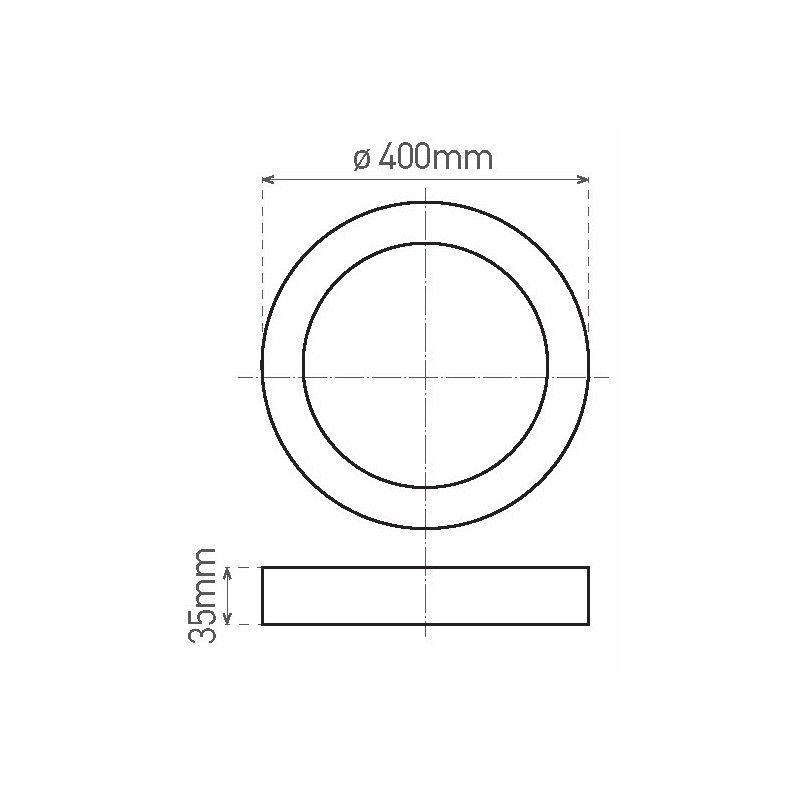 Greenlux LED180 FENIX-R White 32W NW - Prisadené LED svietidlo typu downlight GXDW396