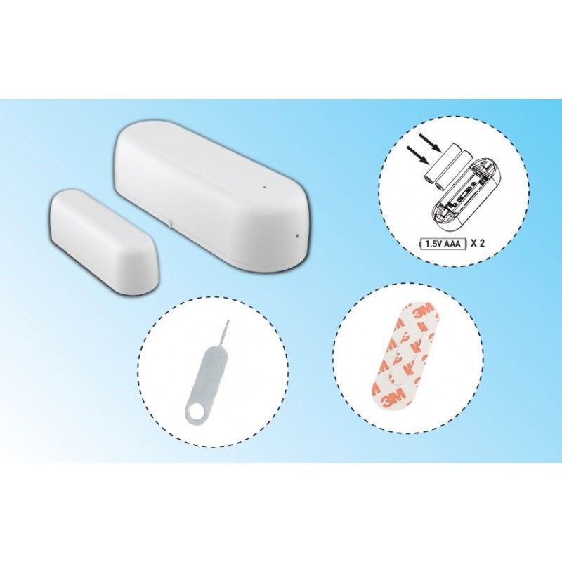 Greenlux WiFi BATTERY CONTACT SENSOR - Inteligentný dverový a okenný senzor GXSH085