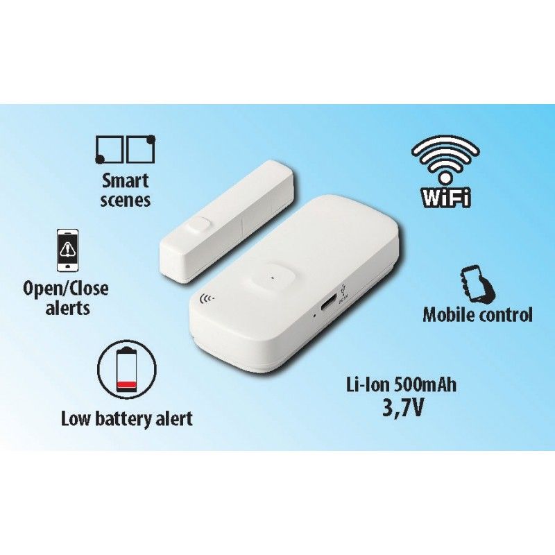 Greenlux WiFi USB CHARGE CONTACT SENSOR - Inteligentný dverový a okenný senzor GXSH086