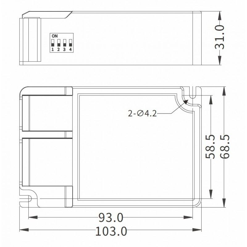 Greenlux DRIVER DALI 42W 1050mA [2/2] - LED driver DALI GXOS342