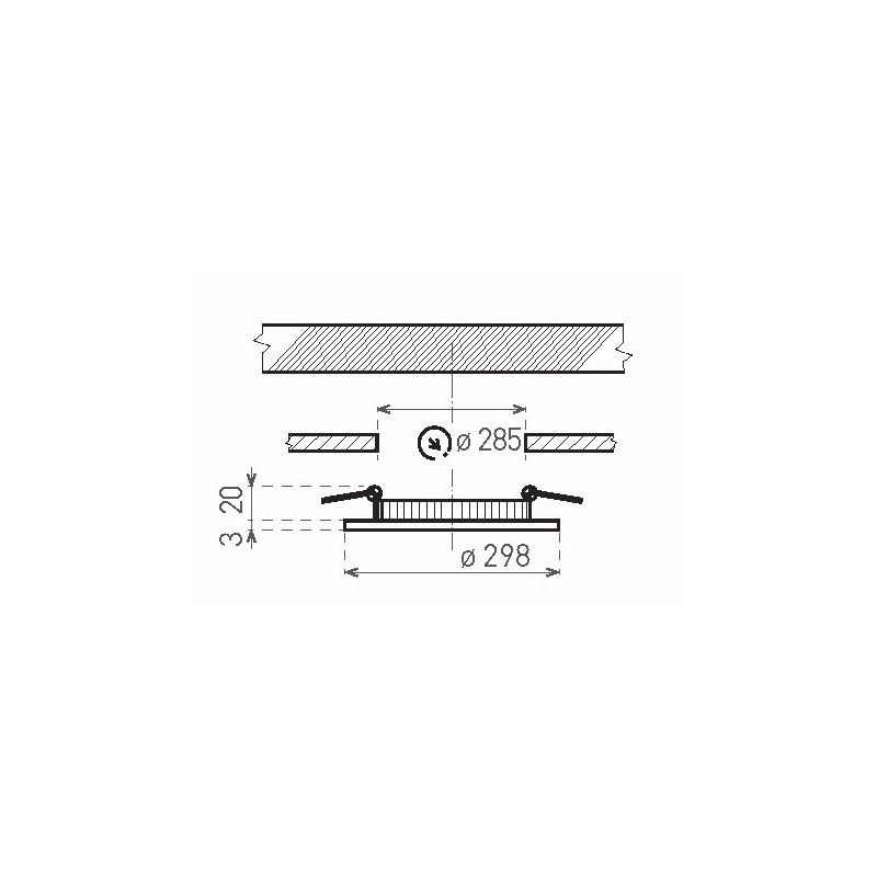 Greenlux LED120 VEGA-R Black 24W WW 1800/3000lm - Svietidlo LED vstavané typu downlight GXDW374