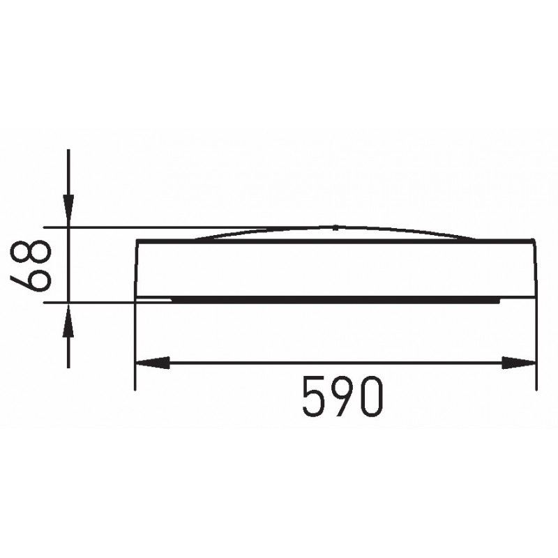 Greenlux SAMER Black RC 40W CCT DIM 3200lm - Dekoratívne svietidlo LED  GXLS467