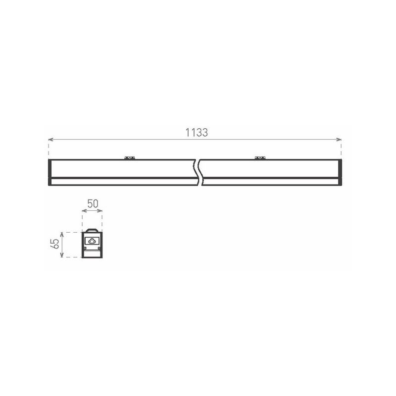 Greenlux LINEAR II 36W BLACK NW 3600/5000lm - Líniové LED svietidlo GXLS158