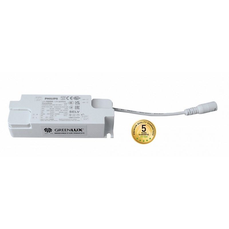 Greenlux DRIVER VIRGO 5Y 42W 1050mA [2/2] - LED driver [komponent do svietidla] GXRE382