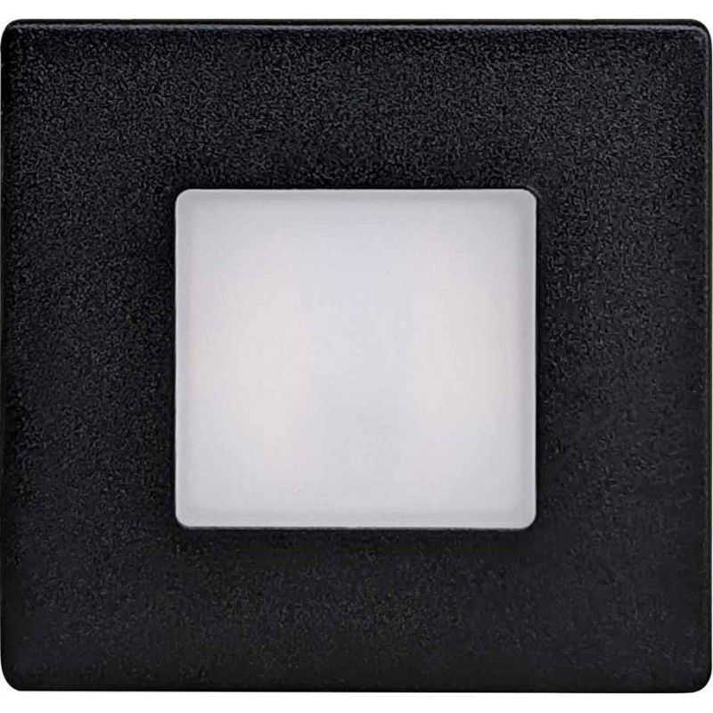 Greenlux DECENTLY IP54 Black 1,7W CCT 100/160lm - Múrové vstavané LED svietidlo GXLL453